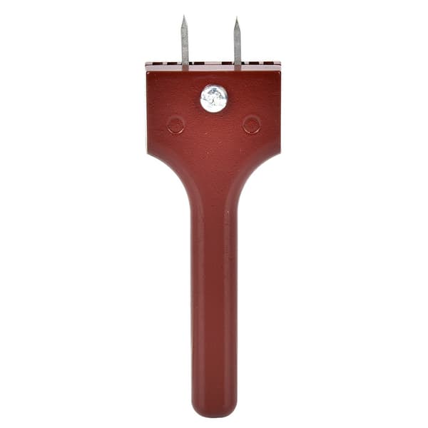 Justerbart læderstanseværktøj med magnetisk spænde, håndlavet DIY (Bourgogne)