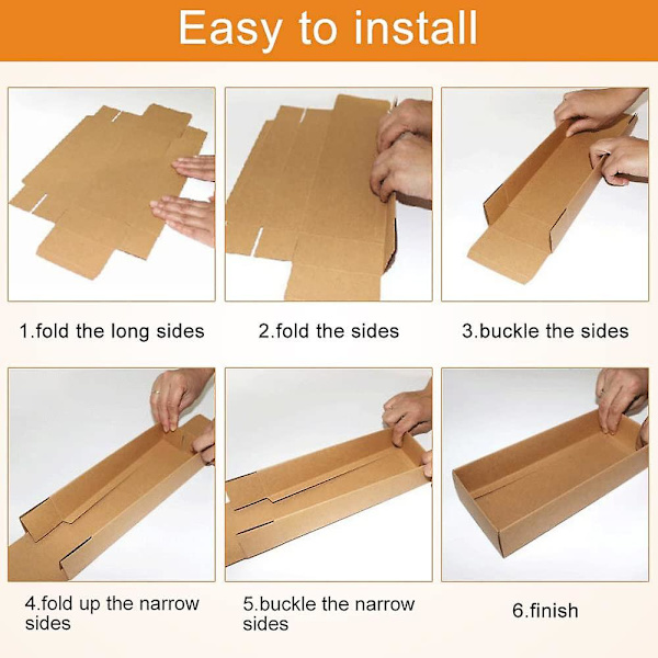 12 kpl Kraft-paperilaatikkoa 19*14*5.2cm Kraft-laatikko kannella Kraft-paperilahjapakkaus Pieni pahvilaatikko karkille Taitettavat Kraft-pahvilaatikot Ca