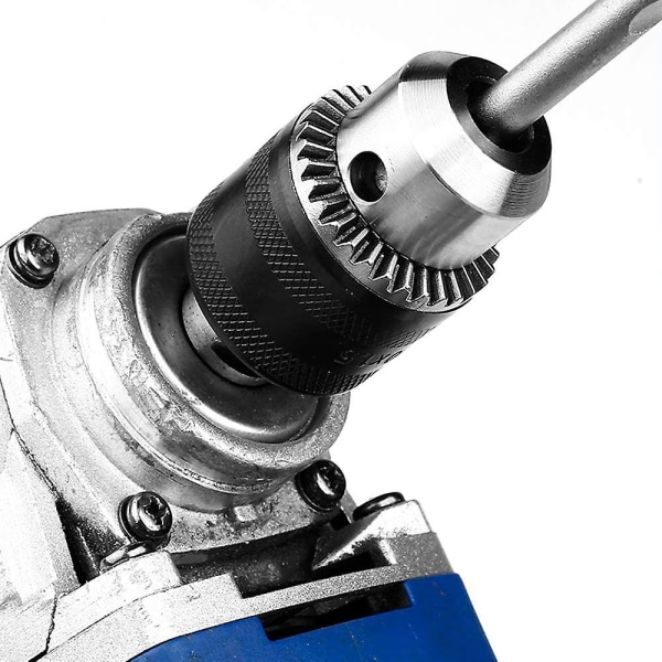 1,5-13 mm 6,35 mm sekskant skaft hurtigutskiftingsborchuckadapter, 1/2-20UNF borchuckkonverter med chucknøkkel for elektrisk boromforming