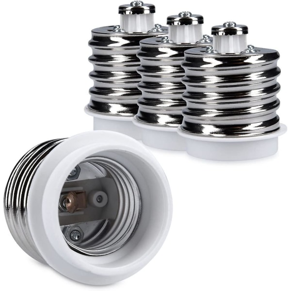 4x Sockeladapter - E40 till E27 Sockelomvandlare - E27 Bas Lampfäste Adapter För Halogen Led Lampa