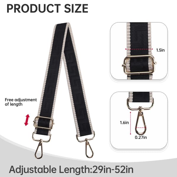 Udskiftning af taskestropper Crossbody-taskestrop til håndtasker Justerbare brede skulderstropper til kvinders håndtasker