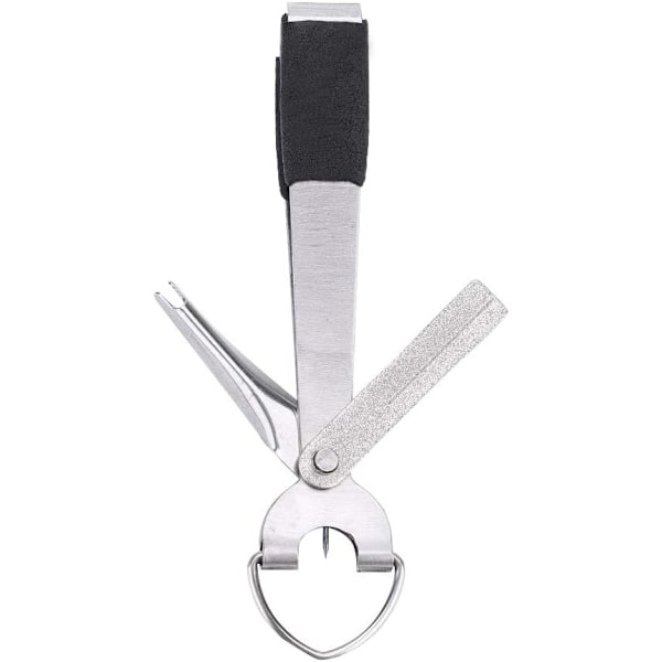 Fiske Line Nipper Cutter Clipper, Multifunksjonell fluefiske med en Zinger Retractor, Anti-slip fiskeutstyr tilbehør med PU-dekket håndtak, f