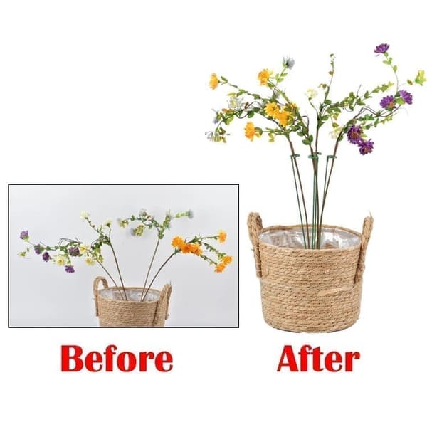 Växtstöd Blomsterpinnar Krukväxtstöd för växter och blommor, 10-pack 27cm
