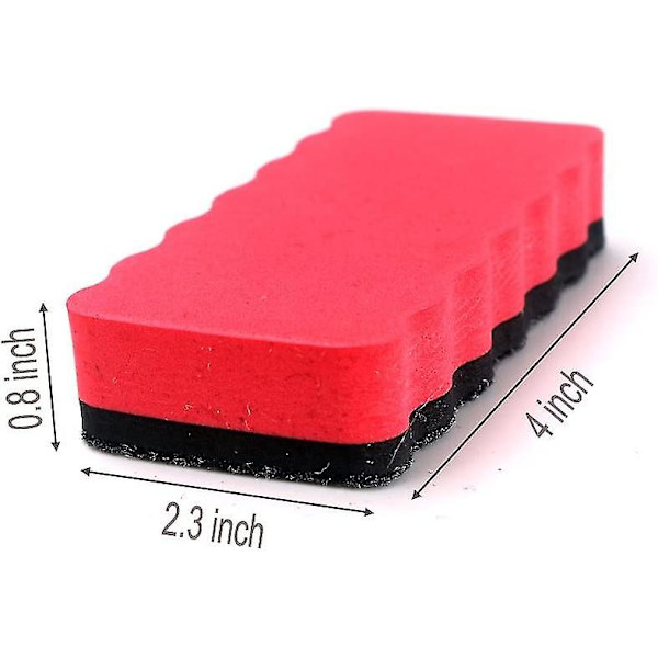Torra radergummin (4-pack), magnetiska whiteboard-radergummi för magnetisk glasskiva