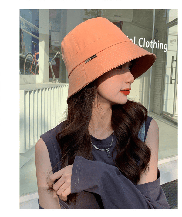 Dame vår- og høstfiskerhatt ny stil hatt mote orange