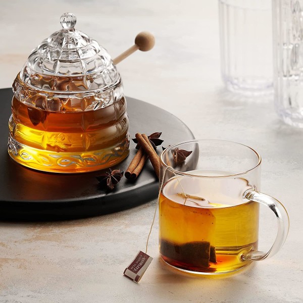 Crystal Honey Jar, Beehive Honey Dish