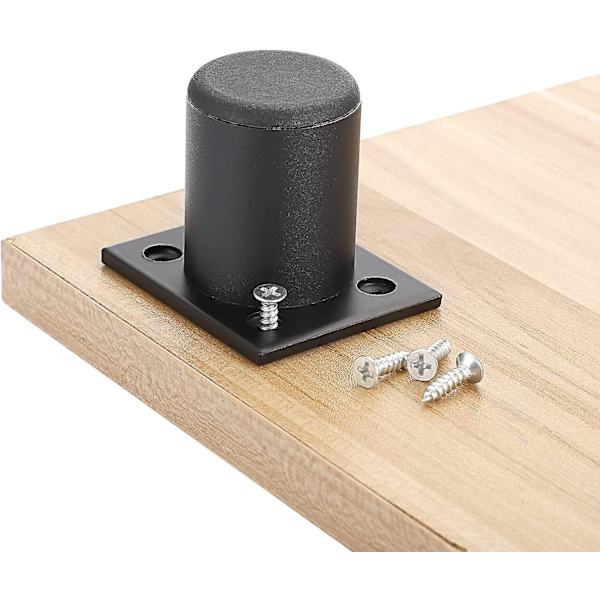 4 stk. Justerbare møbelben, sengeben, hæv møbler, aluminiumslegering ben til seng, skab, bord (sort, højde 50 mm)