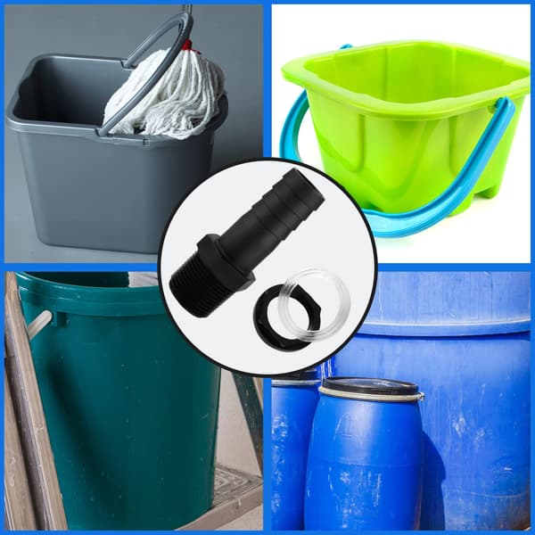 2 uppsättningar PVC-väggmonteringstillbehör, 25 mm väggmonterad vattentankanslutning