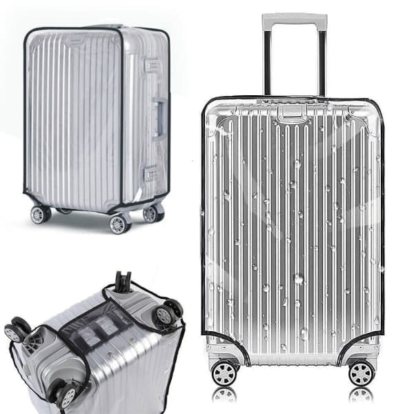 Transparent PVC-plastskydd för resväskor, skyddsfodral 18-30 tum