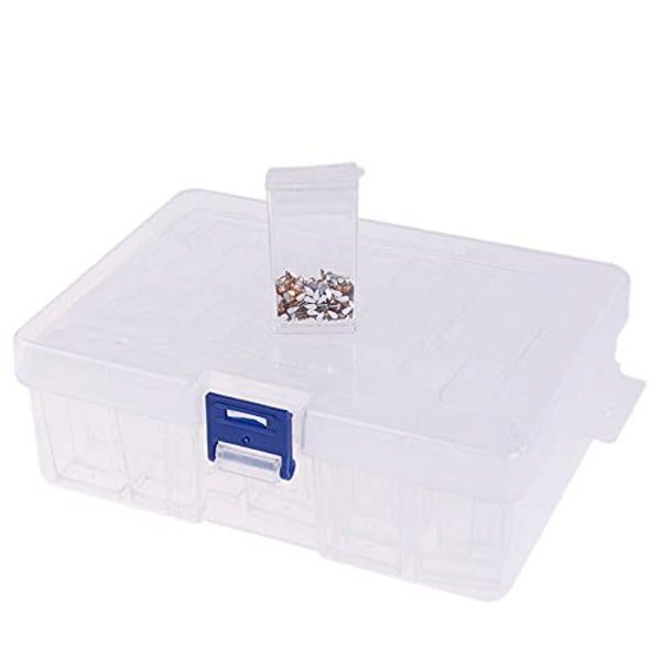42 Grid Transparent Box Gör-det-själv handgjorda pärlmålningsförvaringslåda