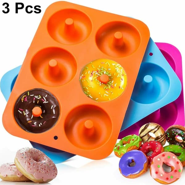 3 Silikone Donutforme Bageforme Muffinforme