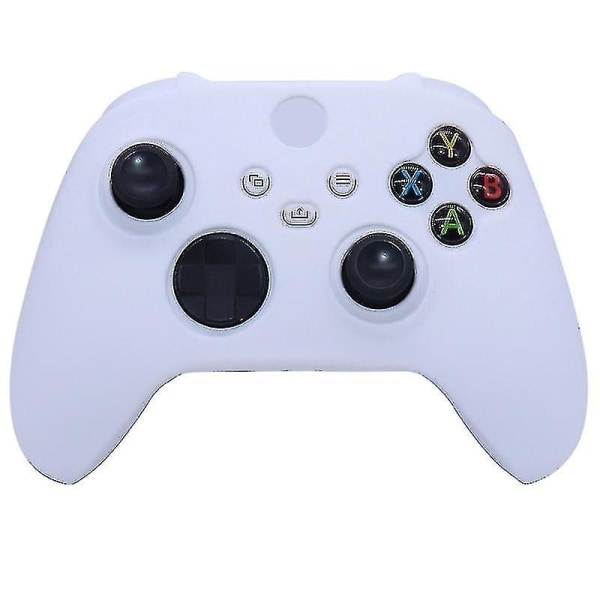 Blødt silikonetui til Xbox Series X/s Controller Beskyttende Hud Gamepad Hvid
