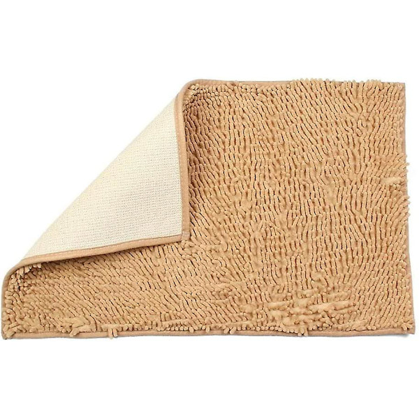 Kylpyhuoneen matto - Keittiön matto - Liukumaton - Naarmuuntumaton - Imuva - Khaki - 50 X 80 Cm