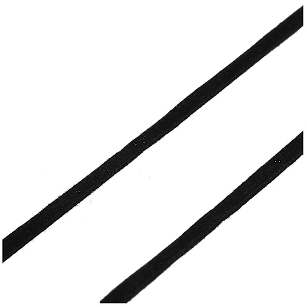 2 st 18 m mocka läder snöre band sladd 2 mm svart Diy Deco