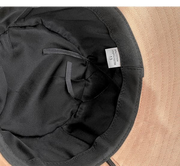 Spand med foldbar bomulds solhat strandhat fiskerhat til C
