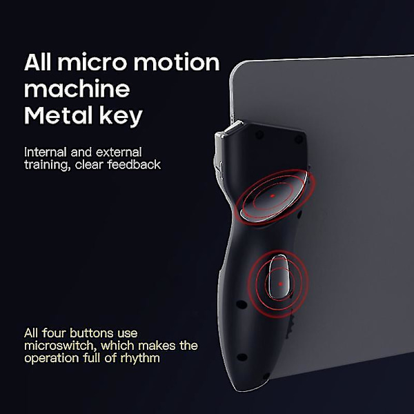 Spillutløser, telefonkontroller 6-fingers spillkontroller Gamepad for joystick håndtak spill