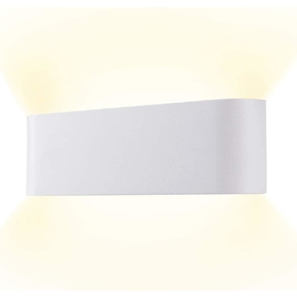 Valkoinen moderni seinävalaisin, sisätilojen meikkilamppu ylempi ja alempi led-meikkilamppu, käytetty