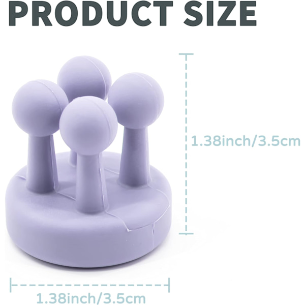 Silikon tandborsthållare 6 st multifunktionskrok Rakbladshållare Vattentät självhäftande väggmonterad enkelkrok för vägg eller glas för upphängning Purple 4pcs
