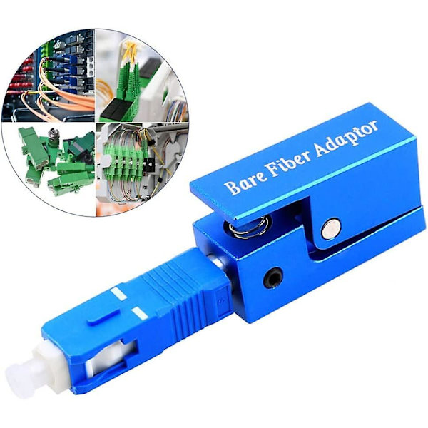 Bare Fiber Adapter SC Kvadratisk Fiberoptisk Hurtigkobling For FTTH CATV Patch Panel Server Rack 1 stk