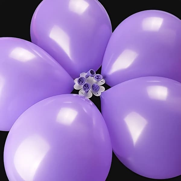 Ubesværet festdekorationssæt (10 dele): 10 hurtigudløsende ballonclips