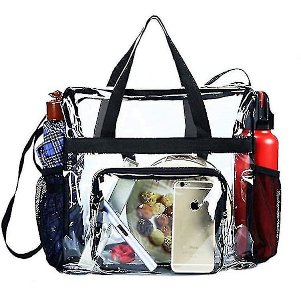 Transparent Tote Bag, Transparent Axelväska Justerbar Axelrem För Arbetsplatsen
