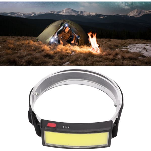 LED Hodelykt, Ultralett LED Hodelykt, COB Hodelykt for Utendørs Camping, DUBUNS