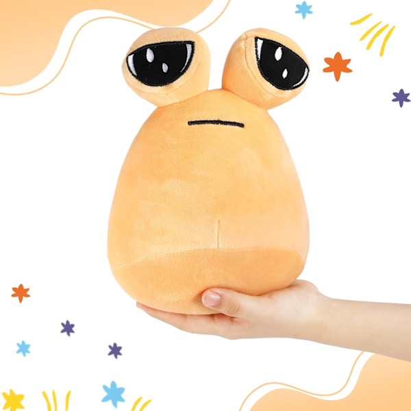 2 st Pou Plysch, Alien Pou Plyschleksak Min Husdjurs Alien Plyschleksak 22CM/8.8Tum Kawaii Alien Fylld Plysch Spel Alien Plysch Fylld Djurdocka Leksak f
