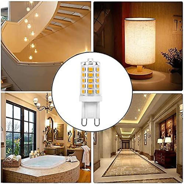 G9 Pære 3W LED Varmt Hvid 3000K LED Glødepærer Pære 360 Grader 350lm AC 220-240V 4-pak