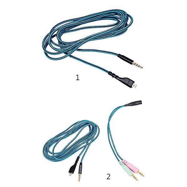 Øretelefonkabel lydlinje for Arctis 3 5 7 headset ledning 200 cm lengde ledning
