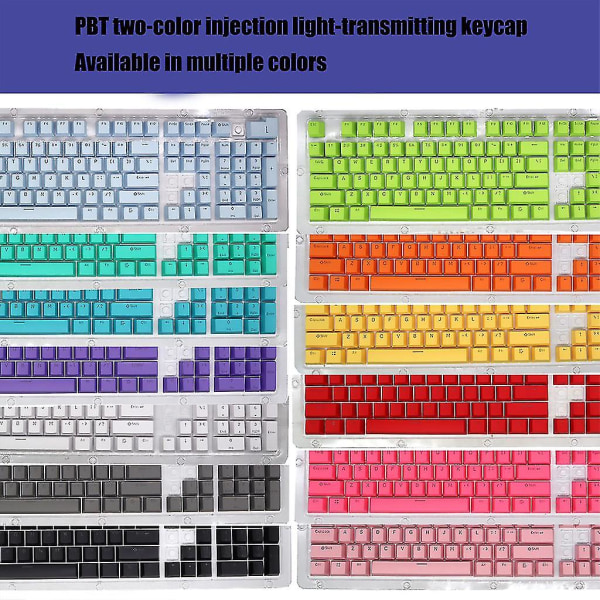 Nya Oem mekaniska tangentbords-tangentbordsknappar Pbt-färg tangentbordsknappar Interlocking Abs