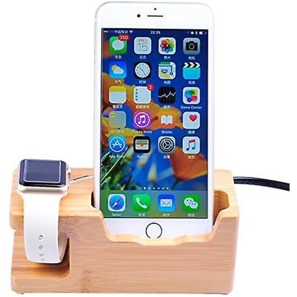 Multifunksjonelt 3 Usb Hub-laderstativ Ladebase/stasjon/stativ/stativ Kompatibel med Iphone Xs Max Xr X 8 7 6s Plus Apple Watch 2 3 4 Iwatch 38mm