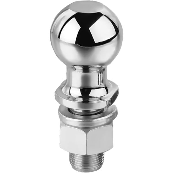 2'' Trailer Hitch Ball 50mm Ball Head Bolt Drawbar Straight Towing Car Tow Bar Receiver, För Dragstång Upp Till 5 Ton Traktorförlängning
