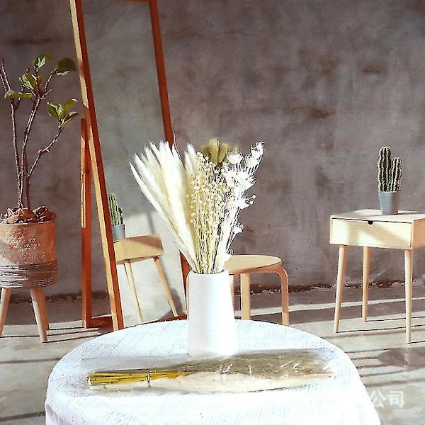 10 stycken Pampasgräs Torkade Vita Torkade Blommor Bröllopsdekoration Boho Dekoration Vardagsrumsdekoration Pampas Fluffiga Torkade Gräs Torkade Blommor B
