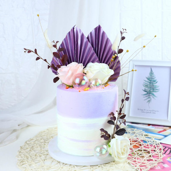 4 Set Cake Topper Manship Bred Applicat Vertikal Blad Tårta R