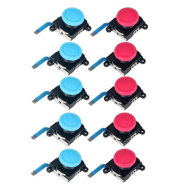 10 ST 3D Analog Joystick Switch Lite Joycon Controller Handtag Joystick För Switch Lite Spelkonsol Tillbehör