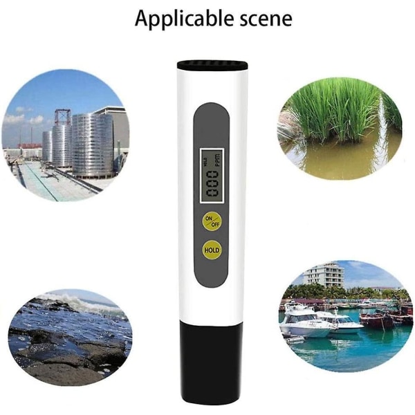 Digital Ph Meter Tds Meter Water Quality Tester Lcd Screen Tester Pen-pen With Two Keys For Drinking Water Swimming Pool Tank