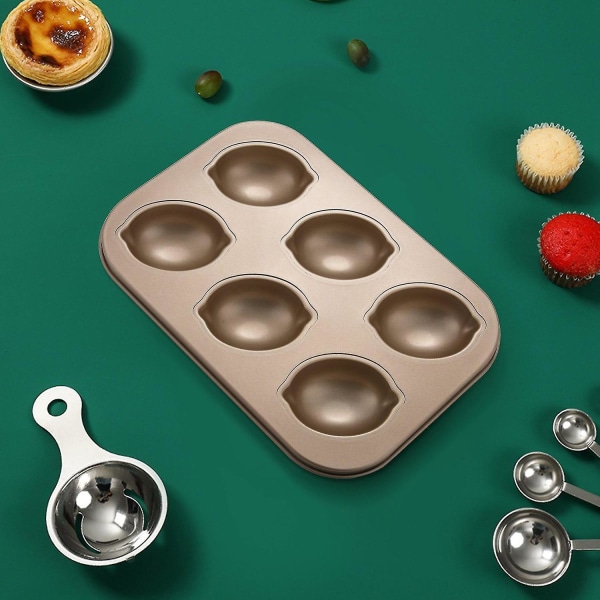 Kageform i Kulstofstål Citronform Non-Stick Kagefad Muffinpot Kagebakke Chiffon Kage Muffin Crea