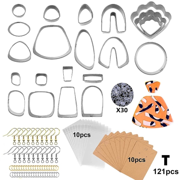 Clay Polymer Cutter Set Stainless Steel Diy Earrings Mould New Shape Jewelry Cutter Regular