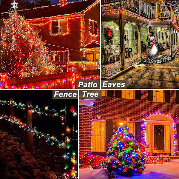 Fairy Lights, 10m 100 LED Super Långa Stränglampor Nätström För Inomhus Utomhus Födelsedag Bröllop Hemfest Trädgård Färg