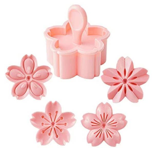 Sakura Biscuit Form Shaped Press Fancy Tool Indeholder 4 blomsterstk