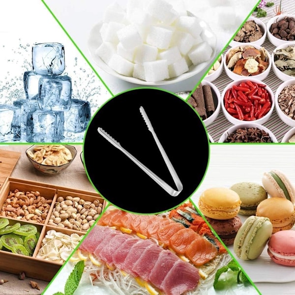 10 stk Rustfritt Stål Is Sukker Tang Mini Servering Tang Små Tang for Mat Søtsaker Brød Kake Kjøkken Bryllup Fest Bar Bøtte B