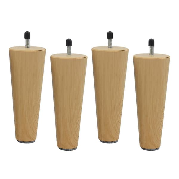 4 stk Runde Solide Treben for Sofa, Couch, Bord, Skap, Møbler