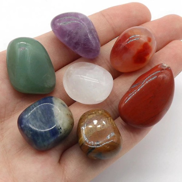 Seven Chakra Set Natural Aura Mixed Crystal Home Decoration