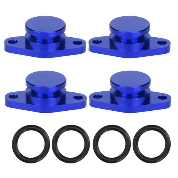 4x22mm motorhvirvelflapfjernelsespropper med gummipakninger til E87 120d (blå)