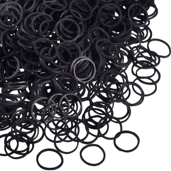 1000 Mini Gummibånd Bløde Elastikker til Børnehårfletning