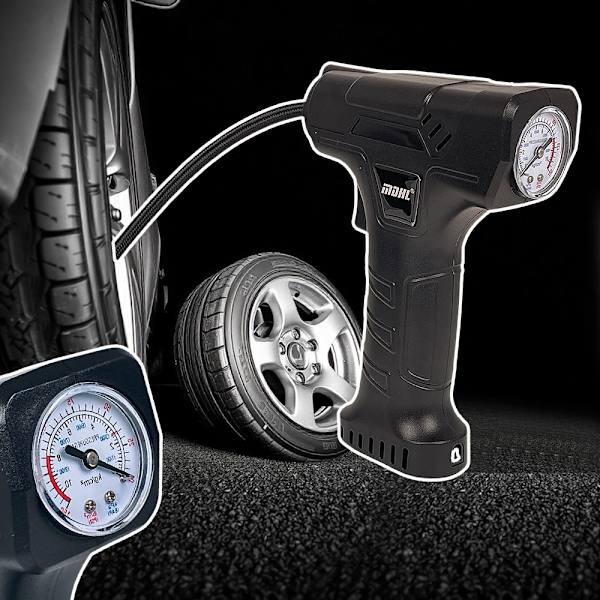 LED luftkompressor med lampe