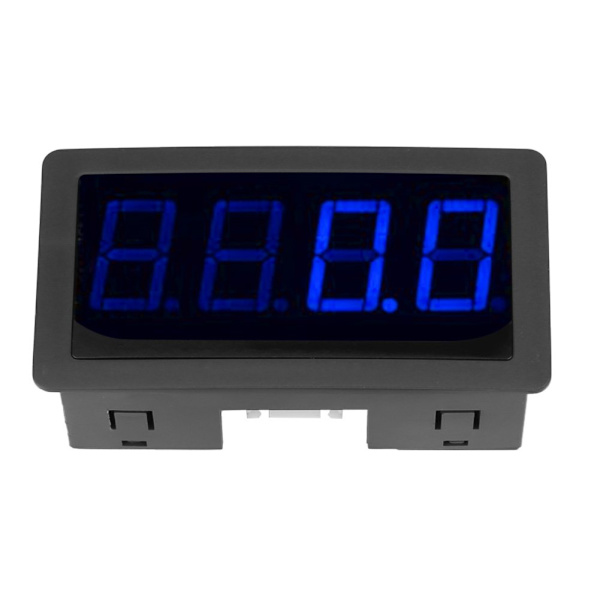 4 Digit LED Display Tacho RPM Hastighedsmåler Panel Induktiv Hall Effekt Sensor NPN Nærhedsafbryder Rød/Blå(Blå)