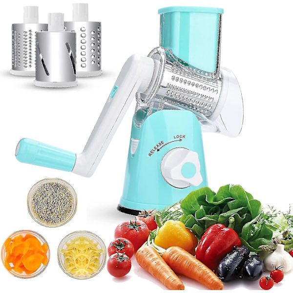 Vetable Slicer, Hånddrevet Frugt- og Grøntsags Skærer, Rustfrit Stål, Ost