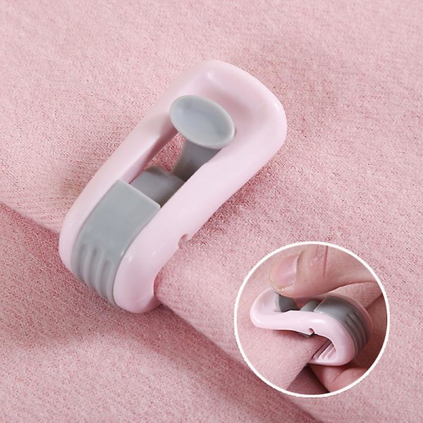 Bed Sheet Fasteners Adjustable Elastic Mattress Sheet Clips Bed Fasteners Holder For Bed Sheets Mattress Covers (1set (6pcs), Pink)