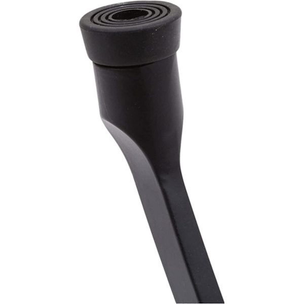 Dørstopper i aluminiumlegering, sklisikker gummistøpsel, dørstopper for hjemmet (svart) (b-2-c)